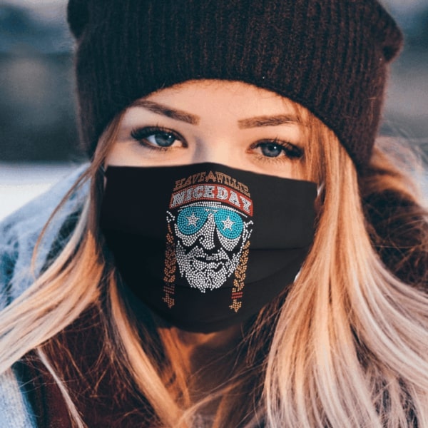 Willie nelson have a willie nice day anti pollution face mask – maria