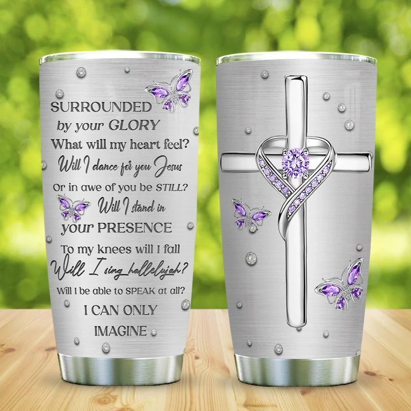 Jewelry Butterfly Faith I Can Only Imagine Steel Tumbler – Hothot 270521
