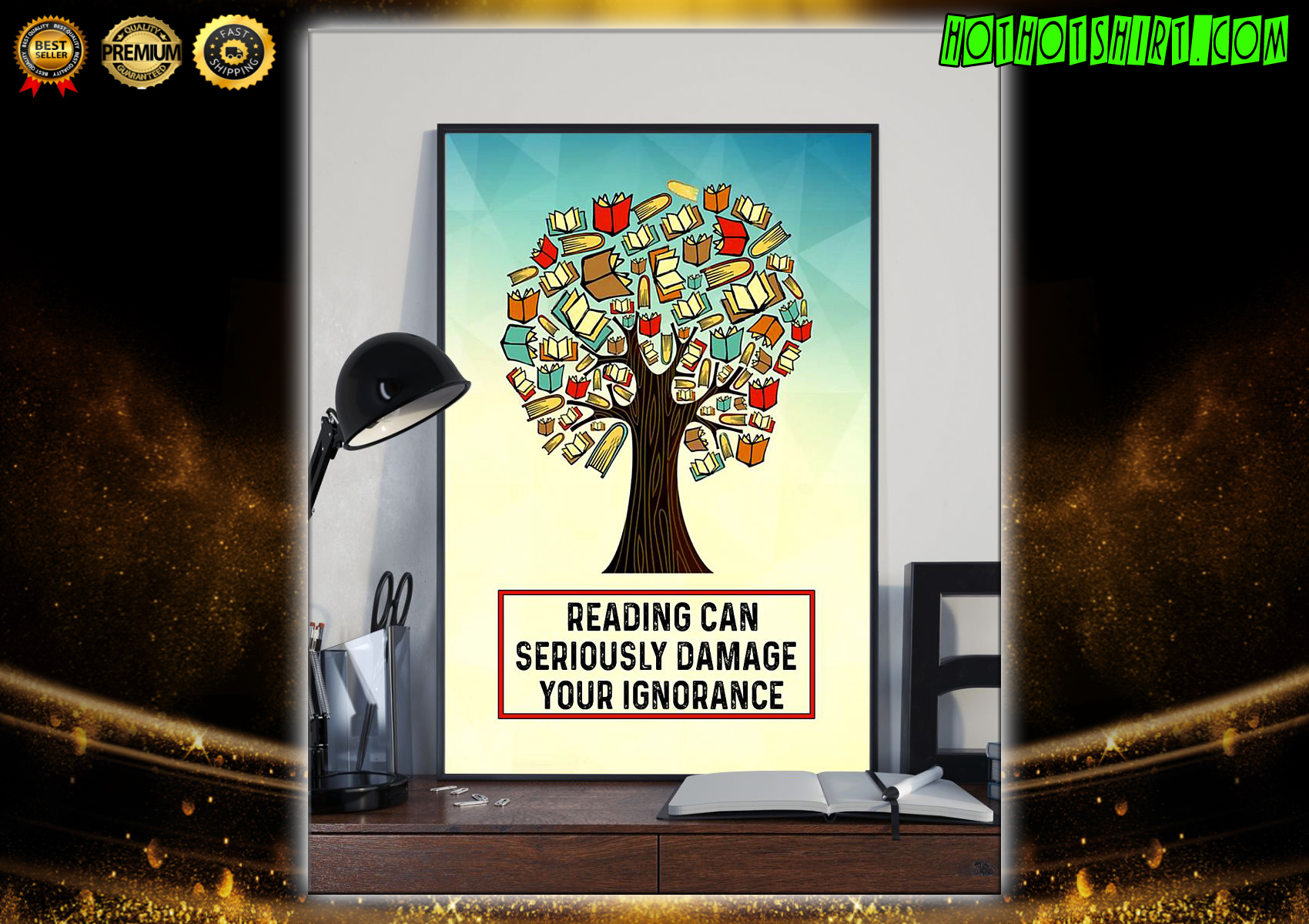 Tree Reading can seriously damage your ignoranc poster