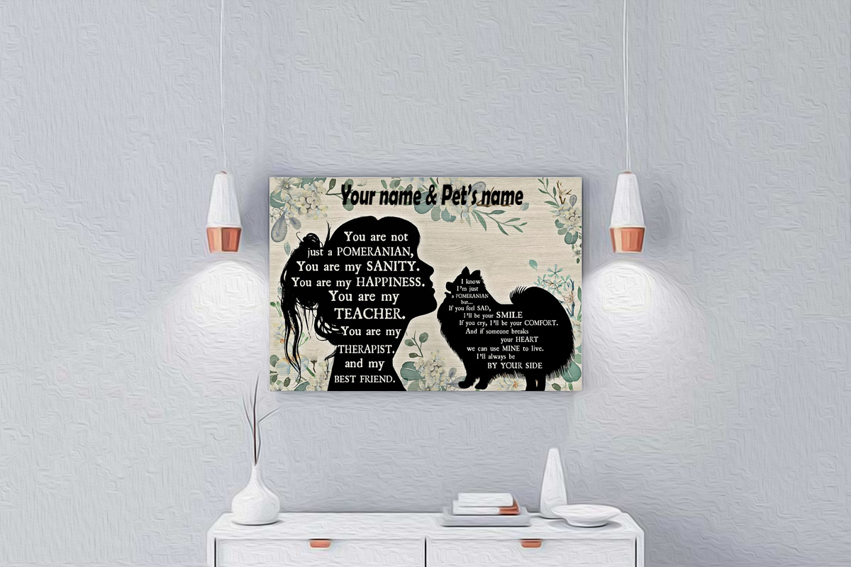 You are not just a Pomeranian personalized horizontal poster