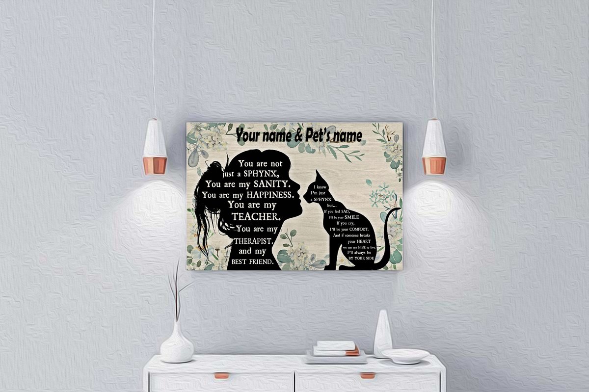 You are not just a Sphynx personalized horizontal poster