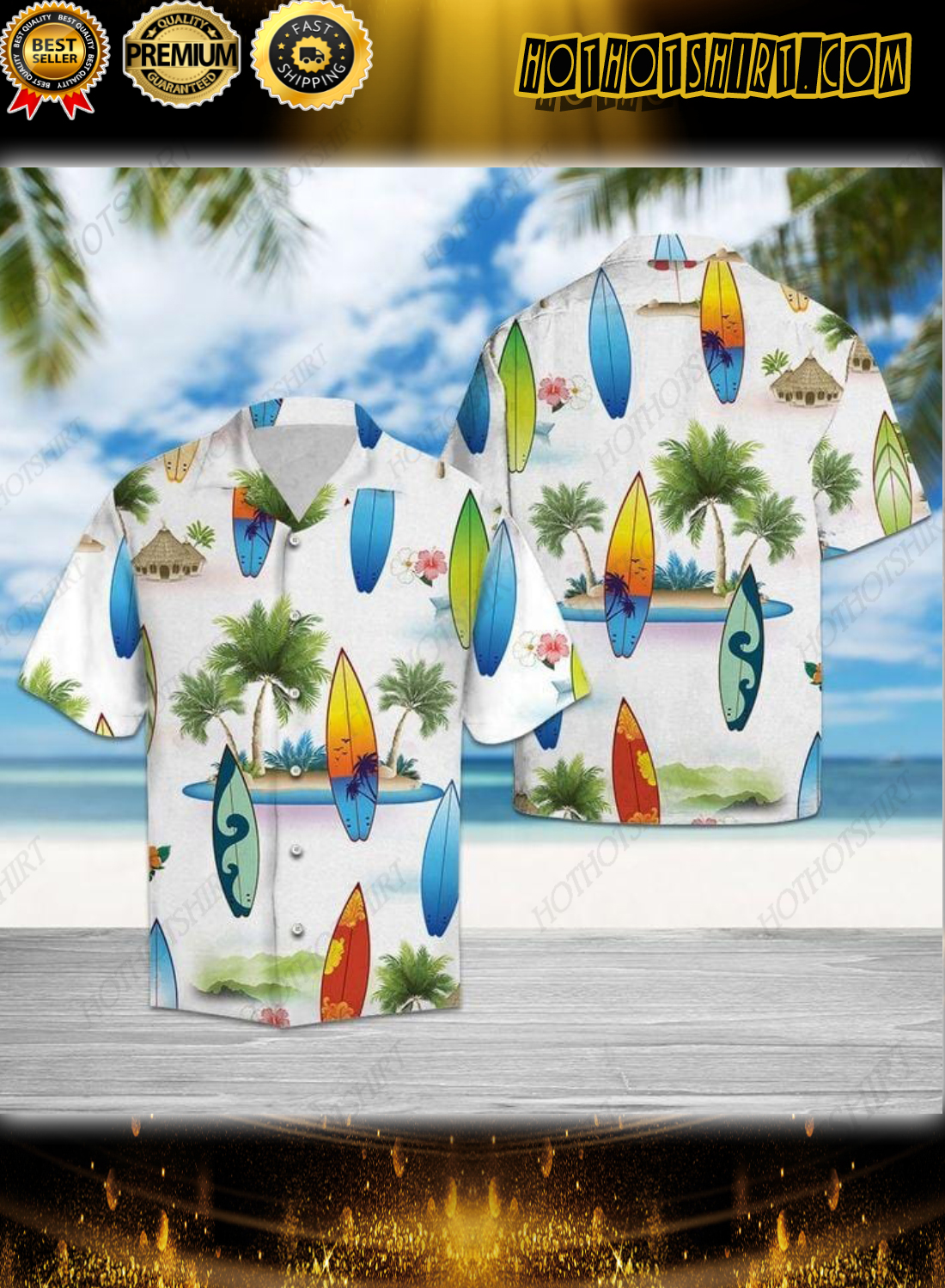 Surf Lover Surfer Unisex Hawaiian Shirts