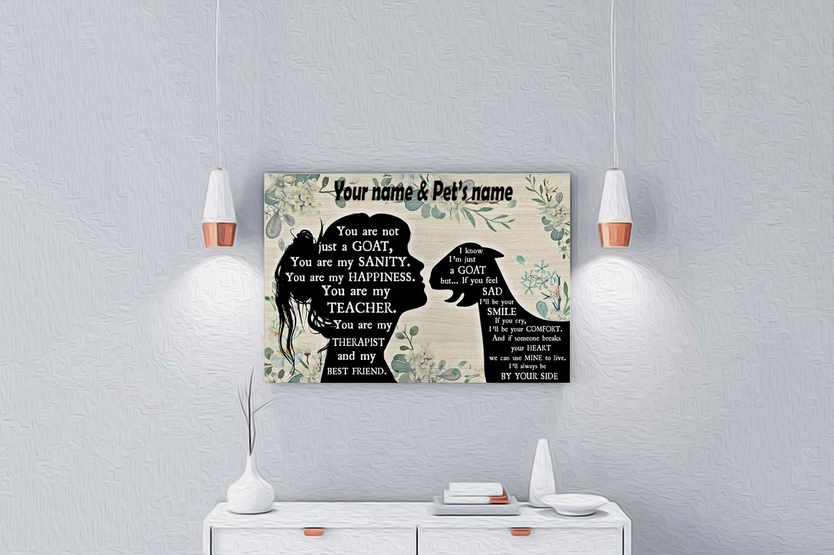 You are not just a Goat personalized horizontal poster