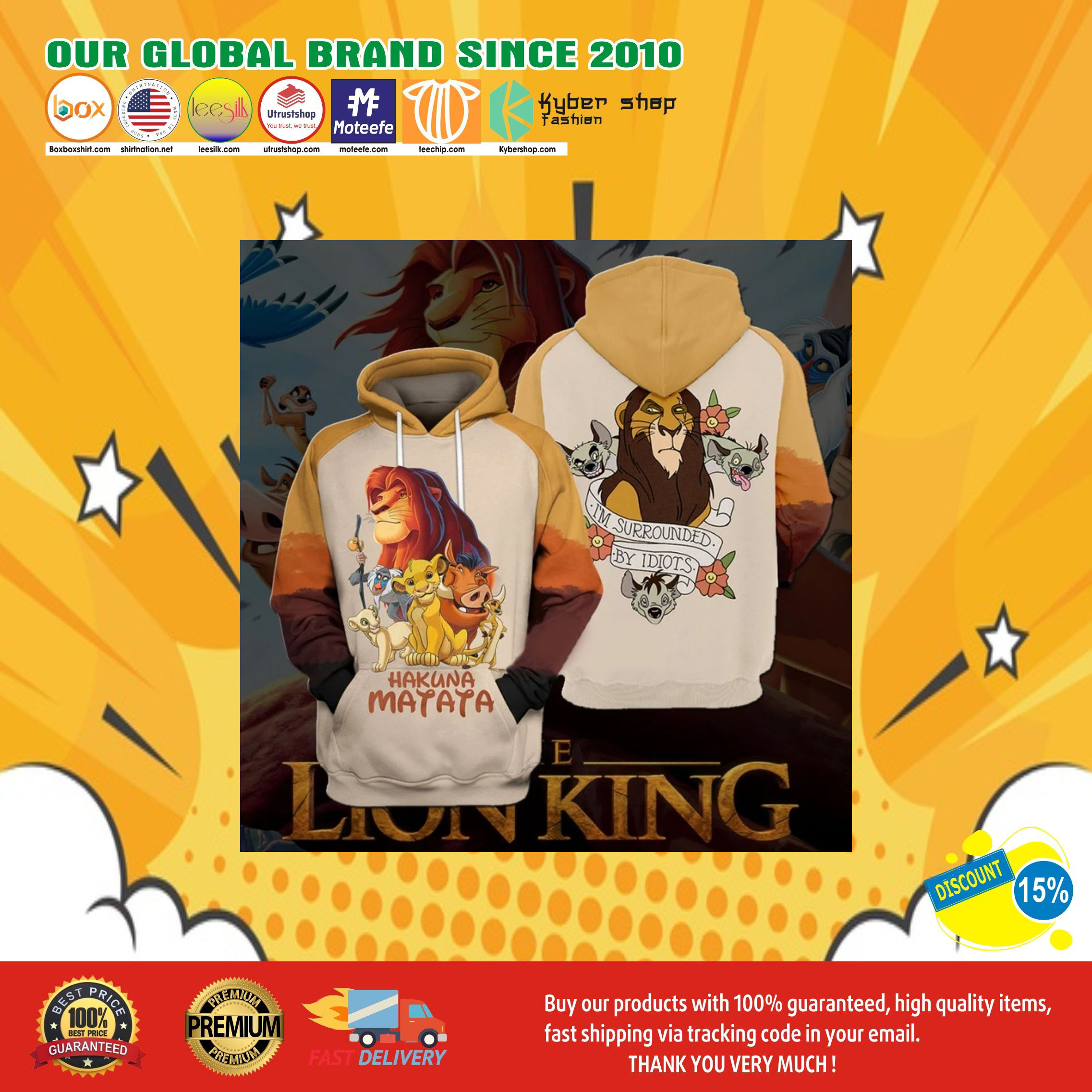 The lion king 3d hoodie7
