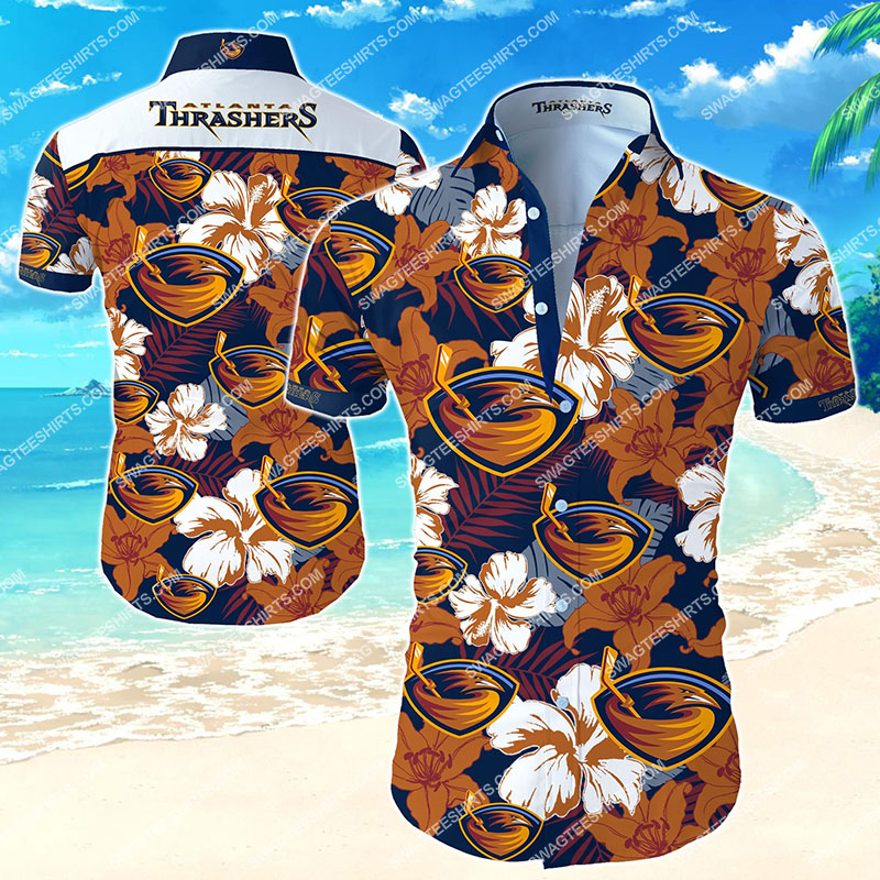 the atlanta thrashers football team hawaiian shirt 2