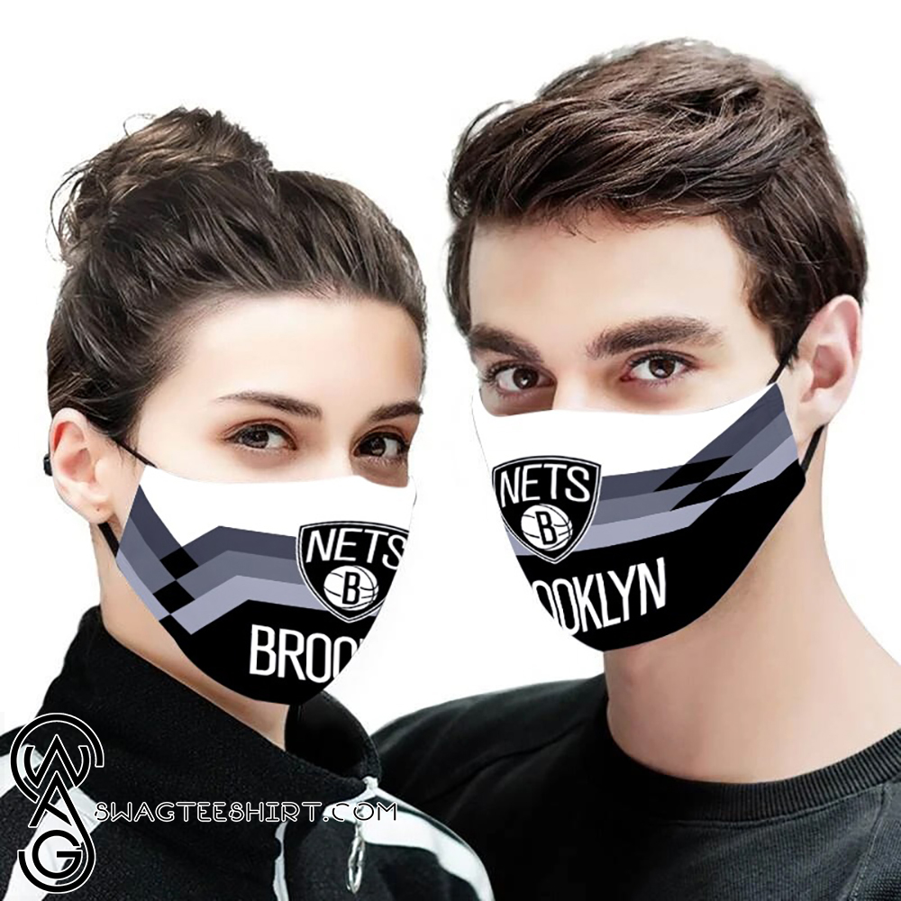 NBA brooklyn nets team all over printed face mask