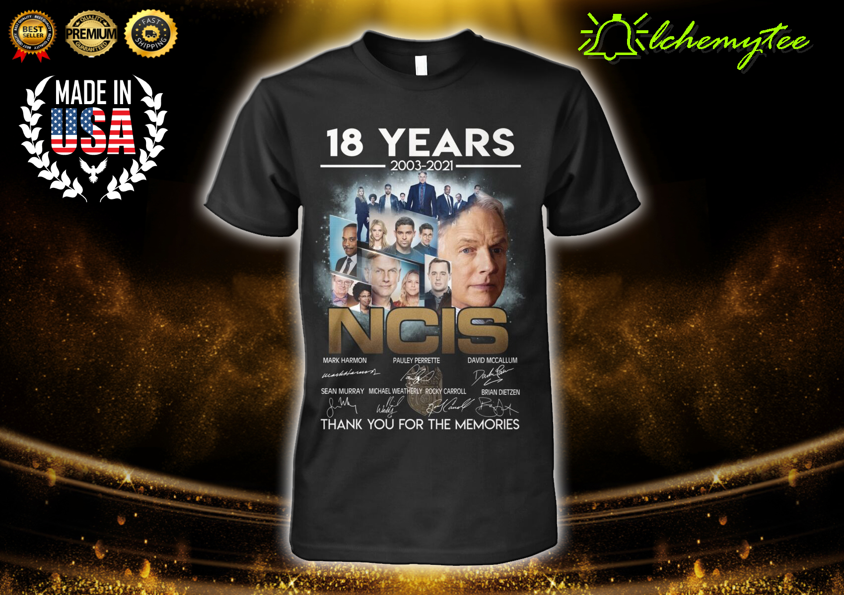 18 years 2003 2021 NCIS Thank You For The Memories Shirt