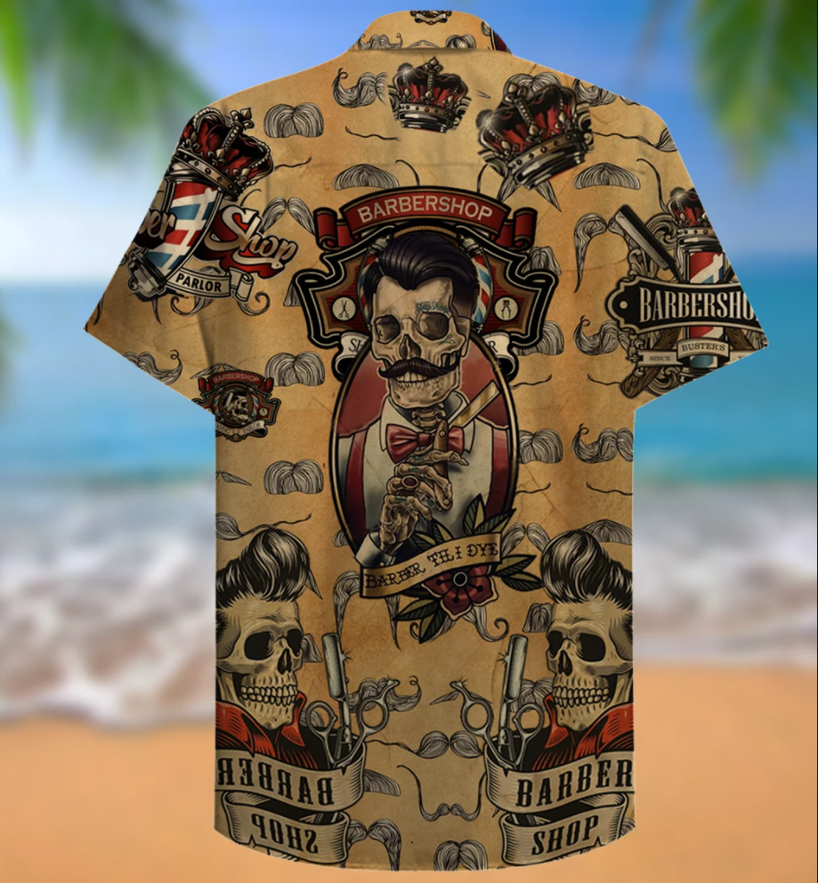 Barbershop hawaiian shirt - dnstyles