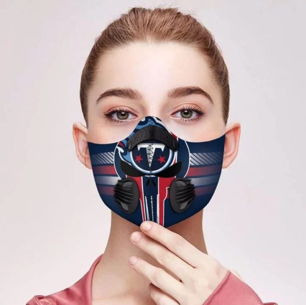 Tennessee Titans punisher skull filter face mask 1