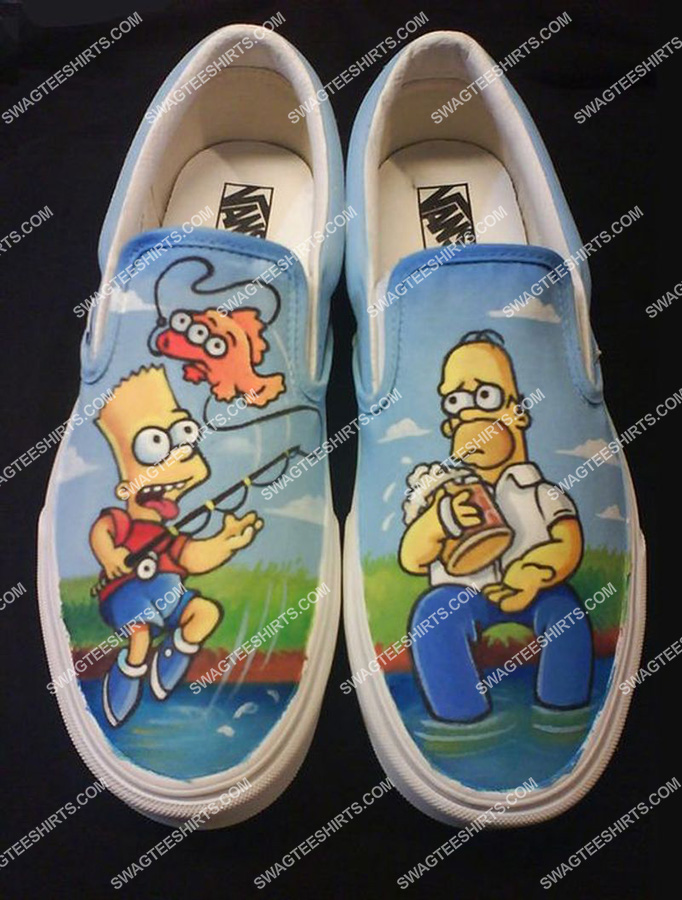the simpsons tv show all over print slip on shoes 2(1)