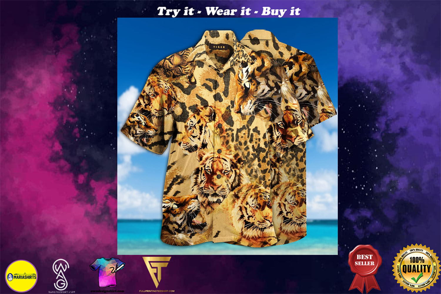 stay cool tiger full printing hawaiian shirt – maria