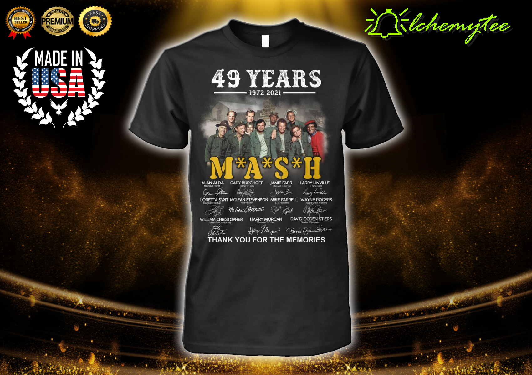 49 Years 1972 2021 MASH Thank You For The Memories Signatures Shirt