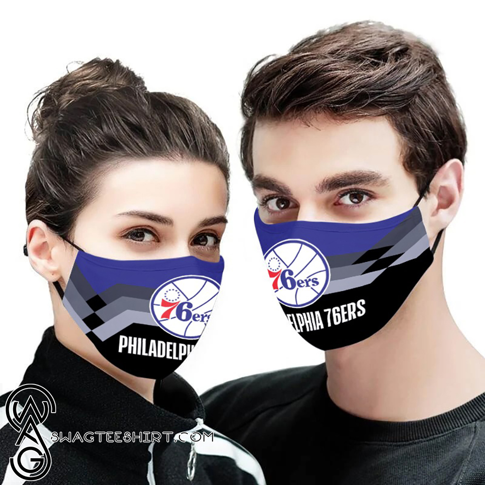 NBA philadelphia 76ers team all over printed face mask