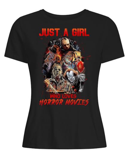 Girl loves horror t shirt, hoodie, tank top