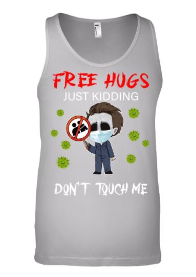 Michael Myers hug kidding tank top