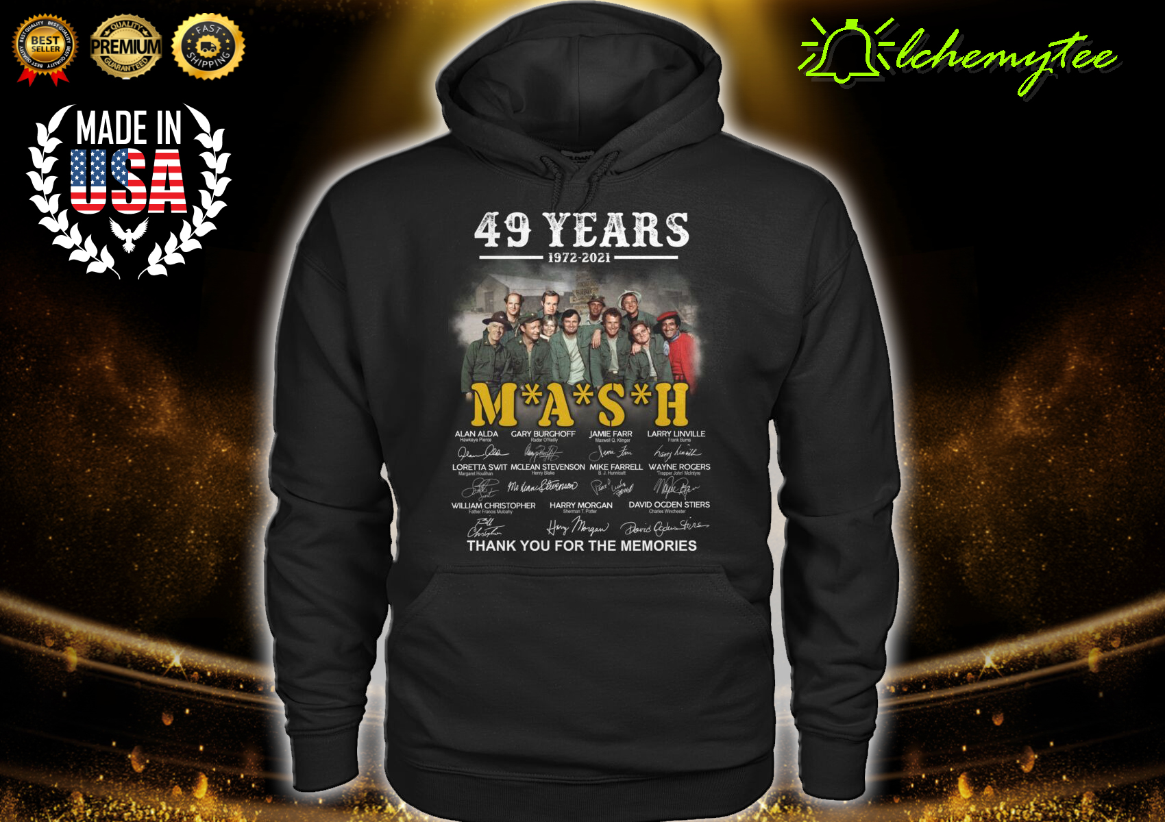 49 Years 1972 2021 MASH Thank You For The Memories Signatures Shirt 2