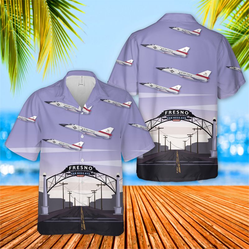 USAF Convair F-106 Delta Dart 194th Fighter Squadron California Air National Guard Hawaiian Shirt – LIMITED EDITION