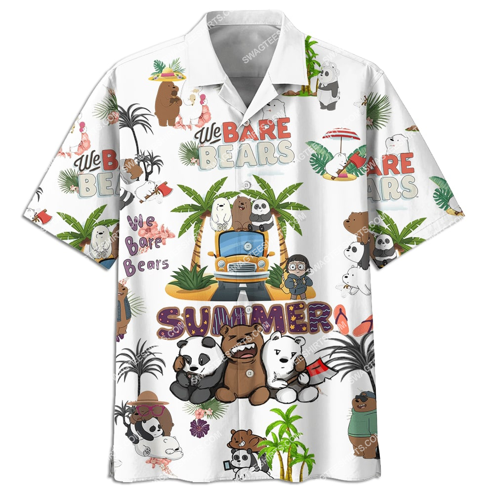 we bare bears cartoon full printing hawaiian shirt 3(1)