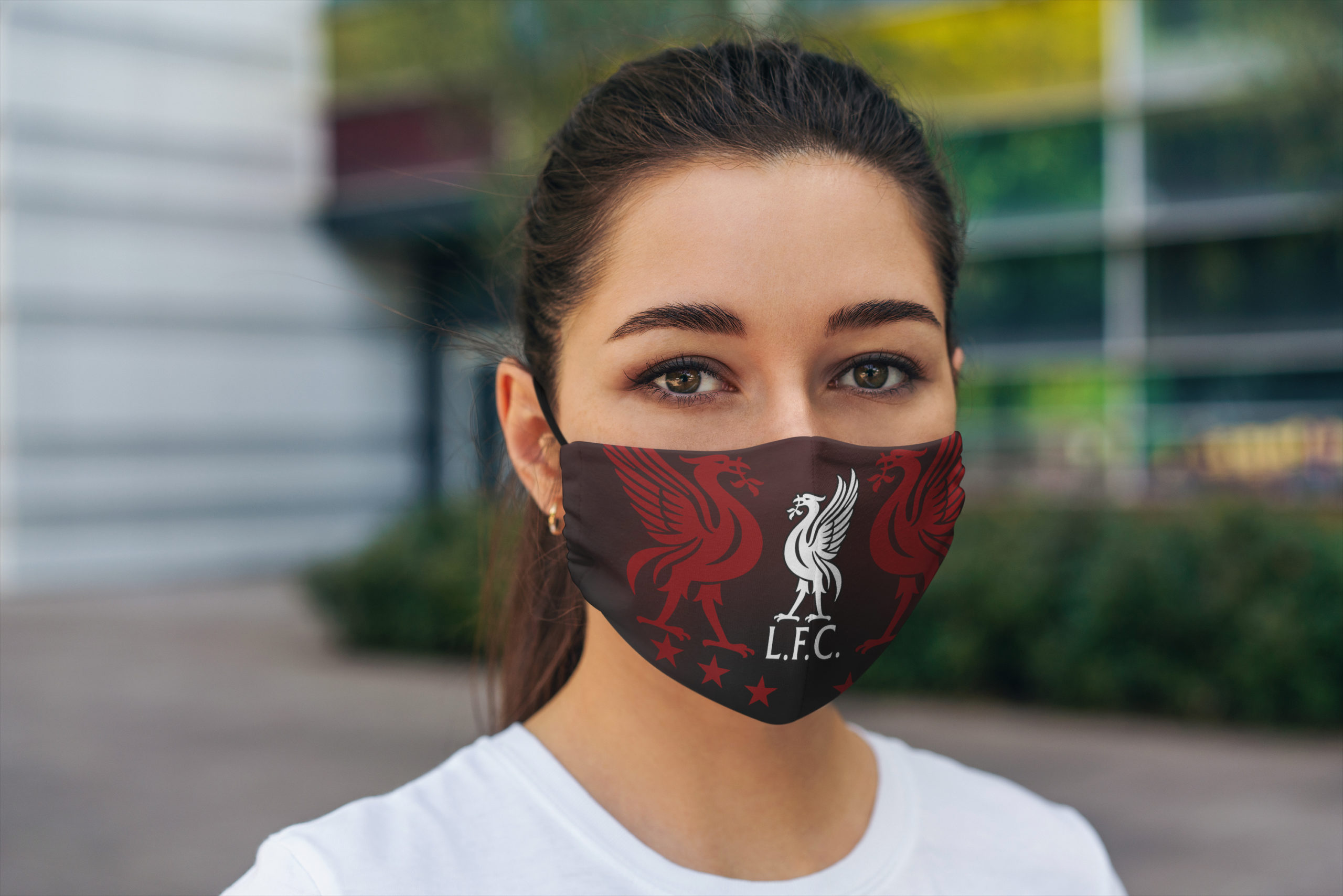Premier league champions liverpool football club anti pollution face mask - maria