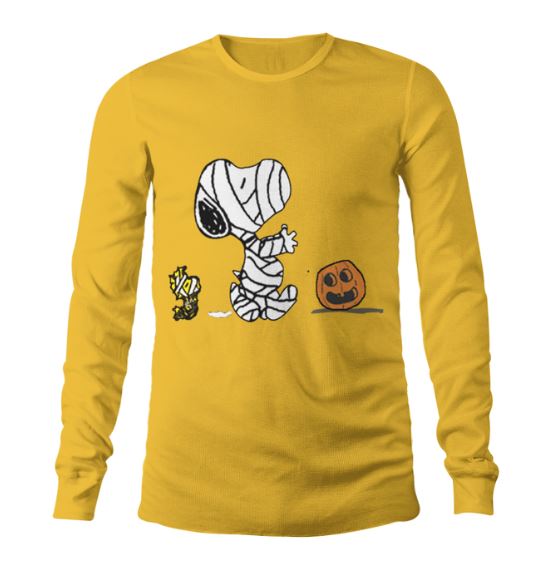 Snoopy Halloween mummy long sleeve tee