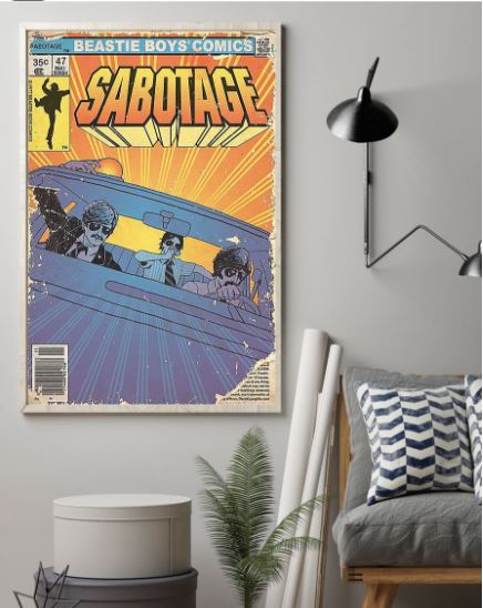 Beastie Boys comics Sabotage poster 2