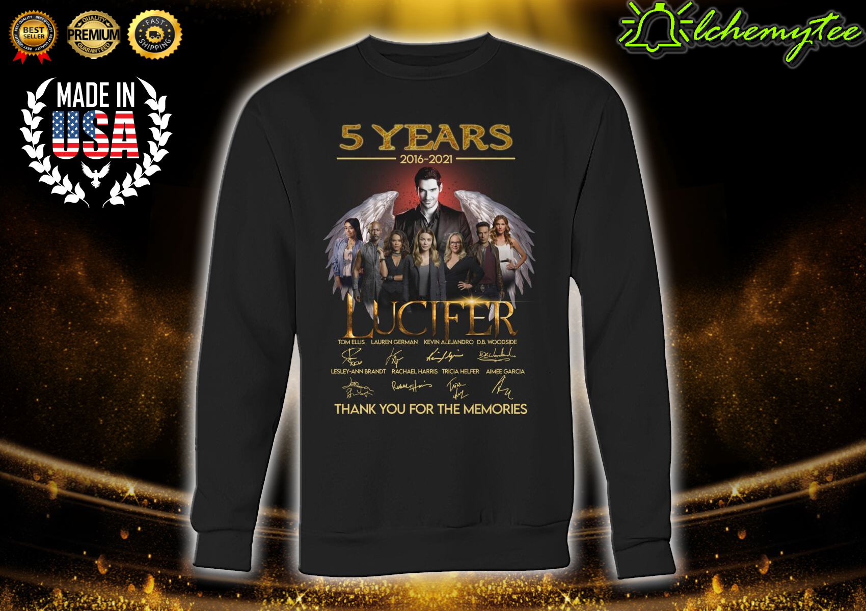 5 years 2016 2021 LUCIFER Thank You For The Memories Shirt 2