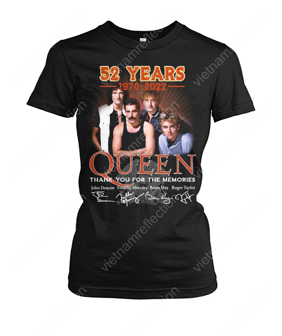 52 years Queen thank you for the memories lady shirt