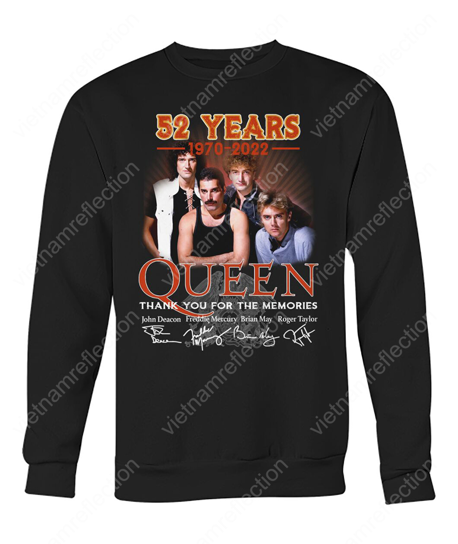 52 years Queen thank you for the memories sweatshirt