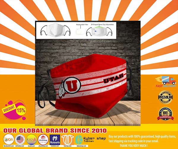 Utah Utes face mask1