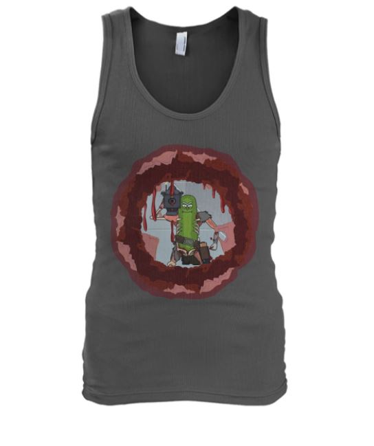 Pickle Rick laser tank top