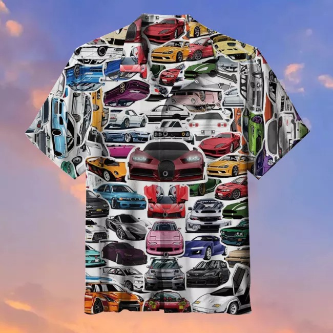 Racing Car Commemorative Hawaiian Shirt