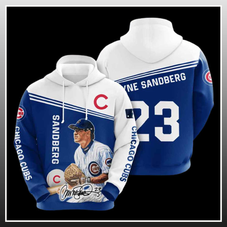 Chicago cubs Ryne Sandberg 23 3d over print hoodie – LIMITED EDITION
