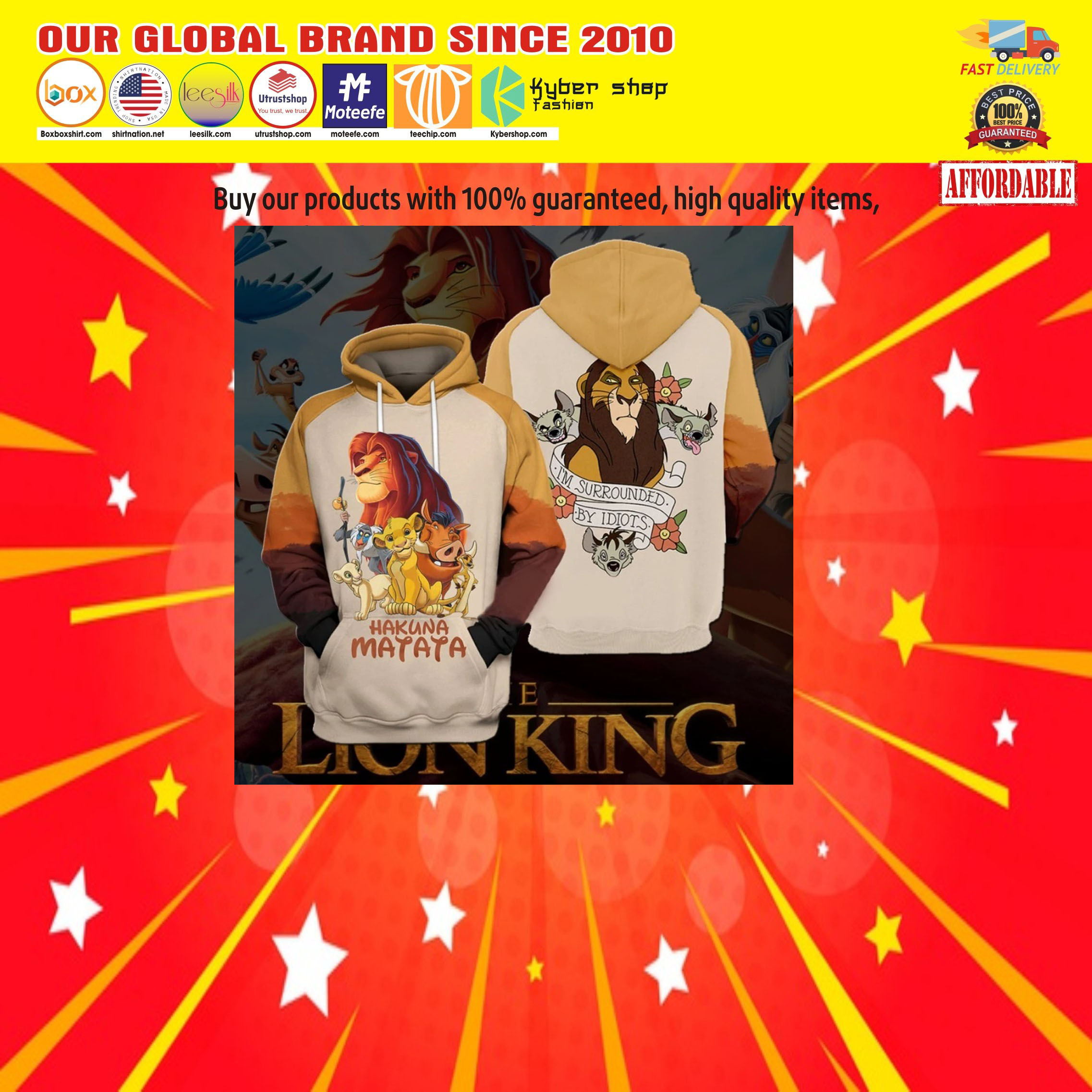 The lion king 3d hoodie8