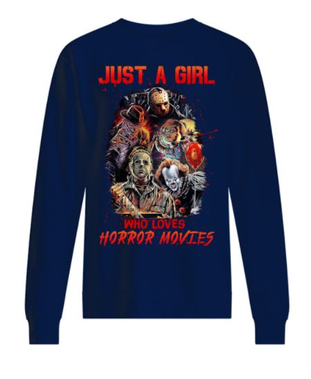 Girl loves horror sweater