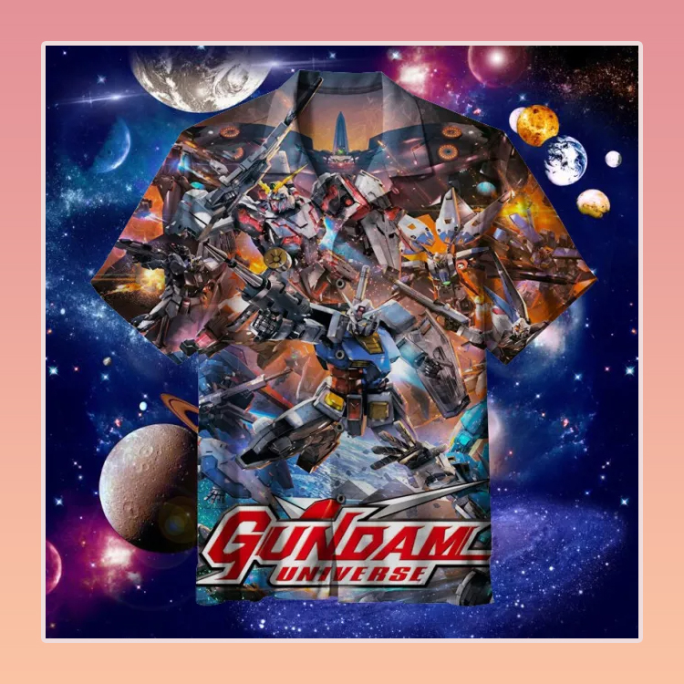 Gundam Commemorative Hawaiian Shirt3