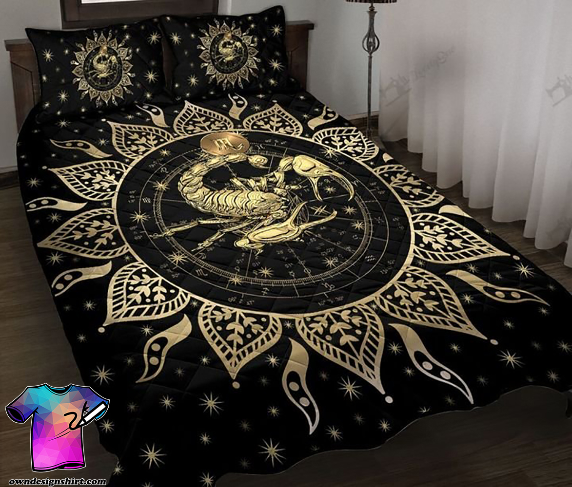 Scorpio horoscope galaxy full printing quilt - Maria