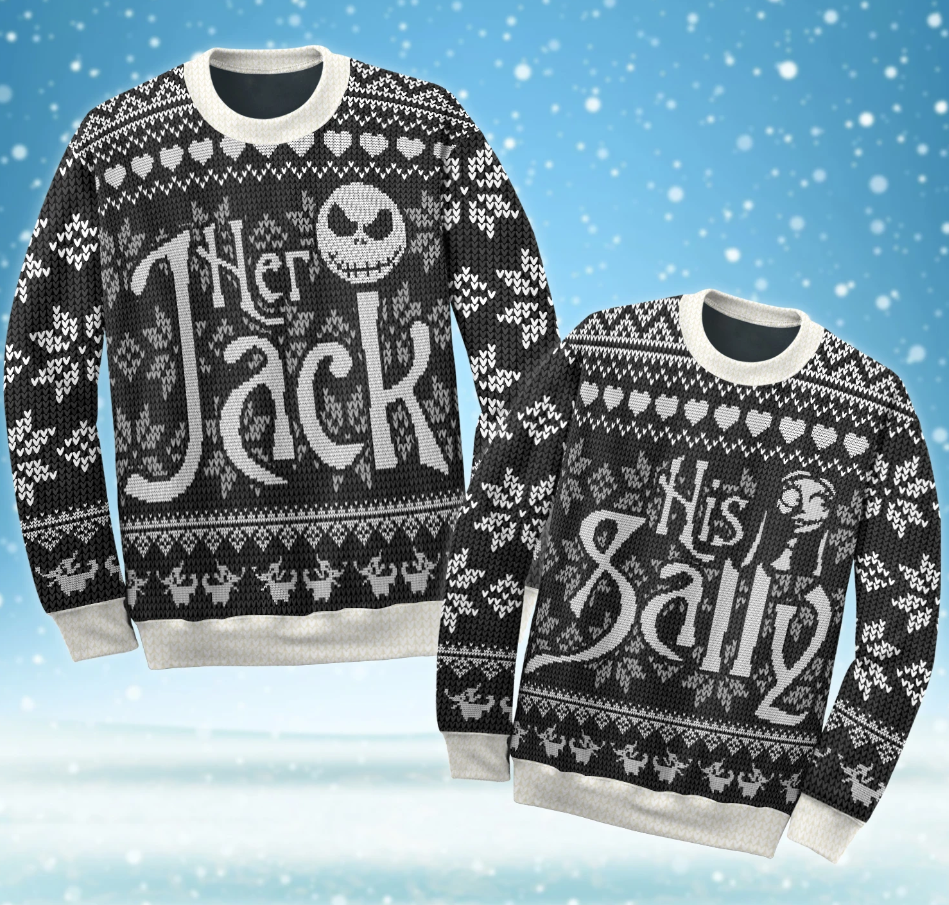 Her Jack and His Sally ugly sweater