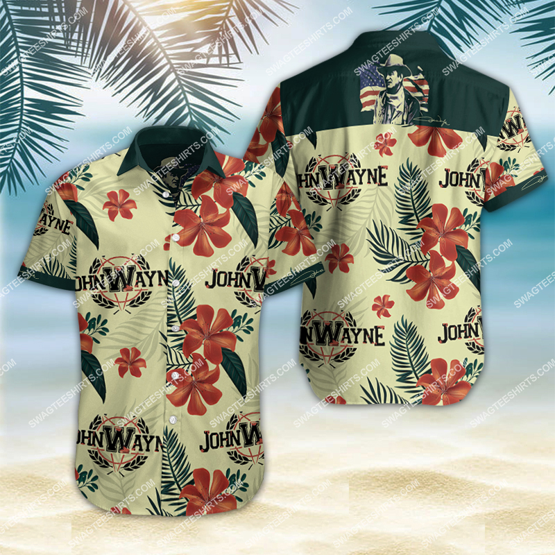 john wayne all over print hawaiian shirt 2