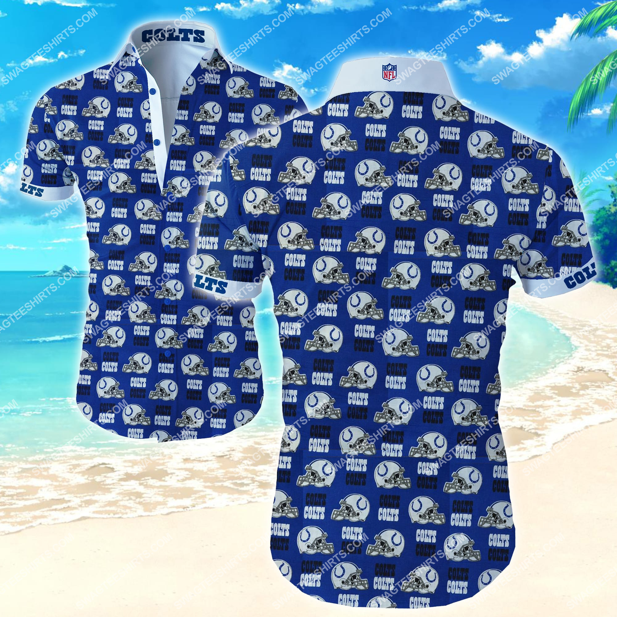 [highest selling] national football league indianapolis colts team hawaiian shirt – maria