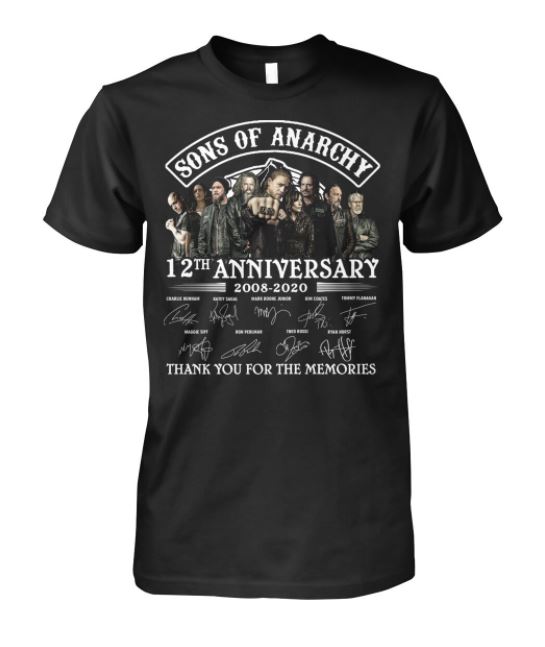 Sons of Anarchy 12th signatures t shirt, hoodie