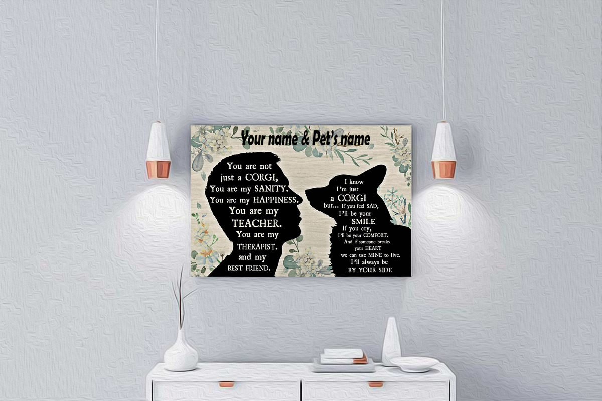 You are not just a Corgi personalized horizontal poster