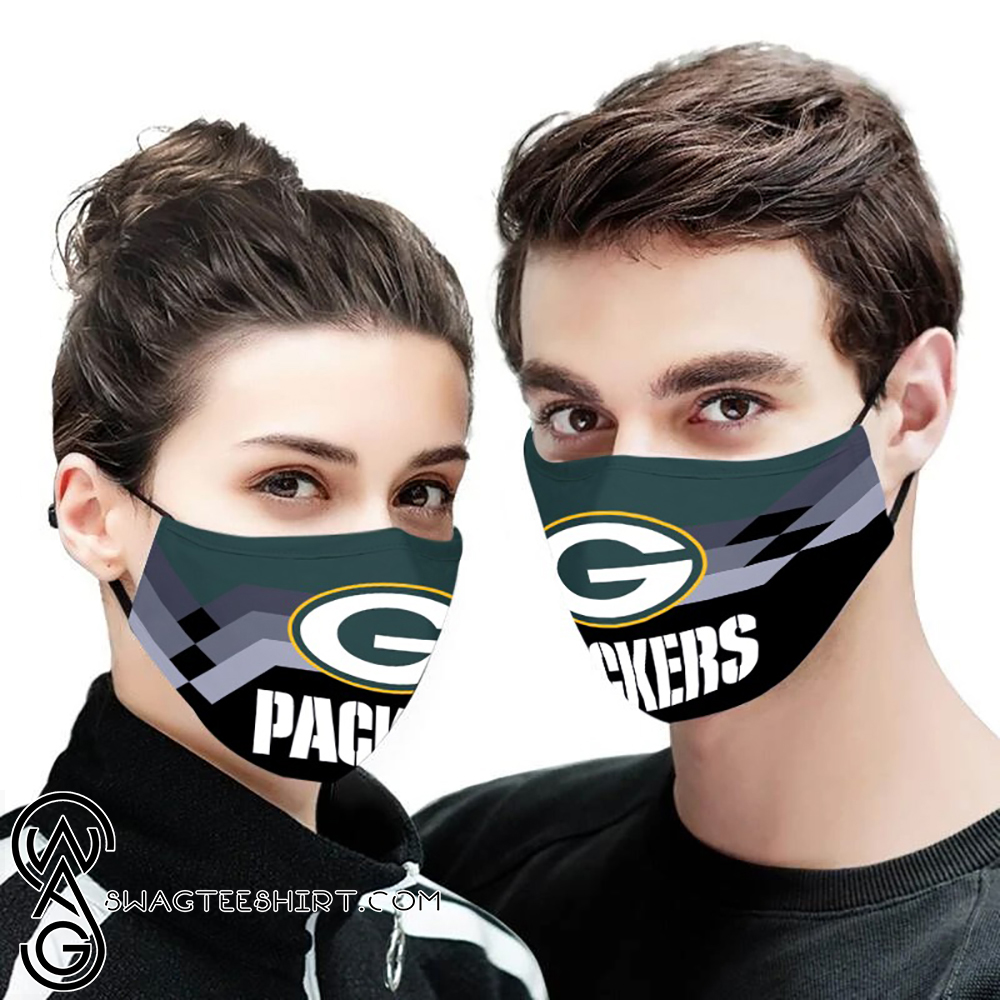 NFL green bay packers full over printed face mask