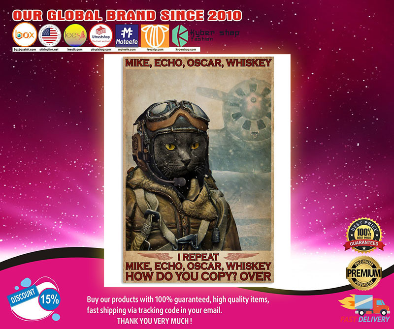 Cat I repeat mike echo oscar whiskey how do you copy over poster