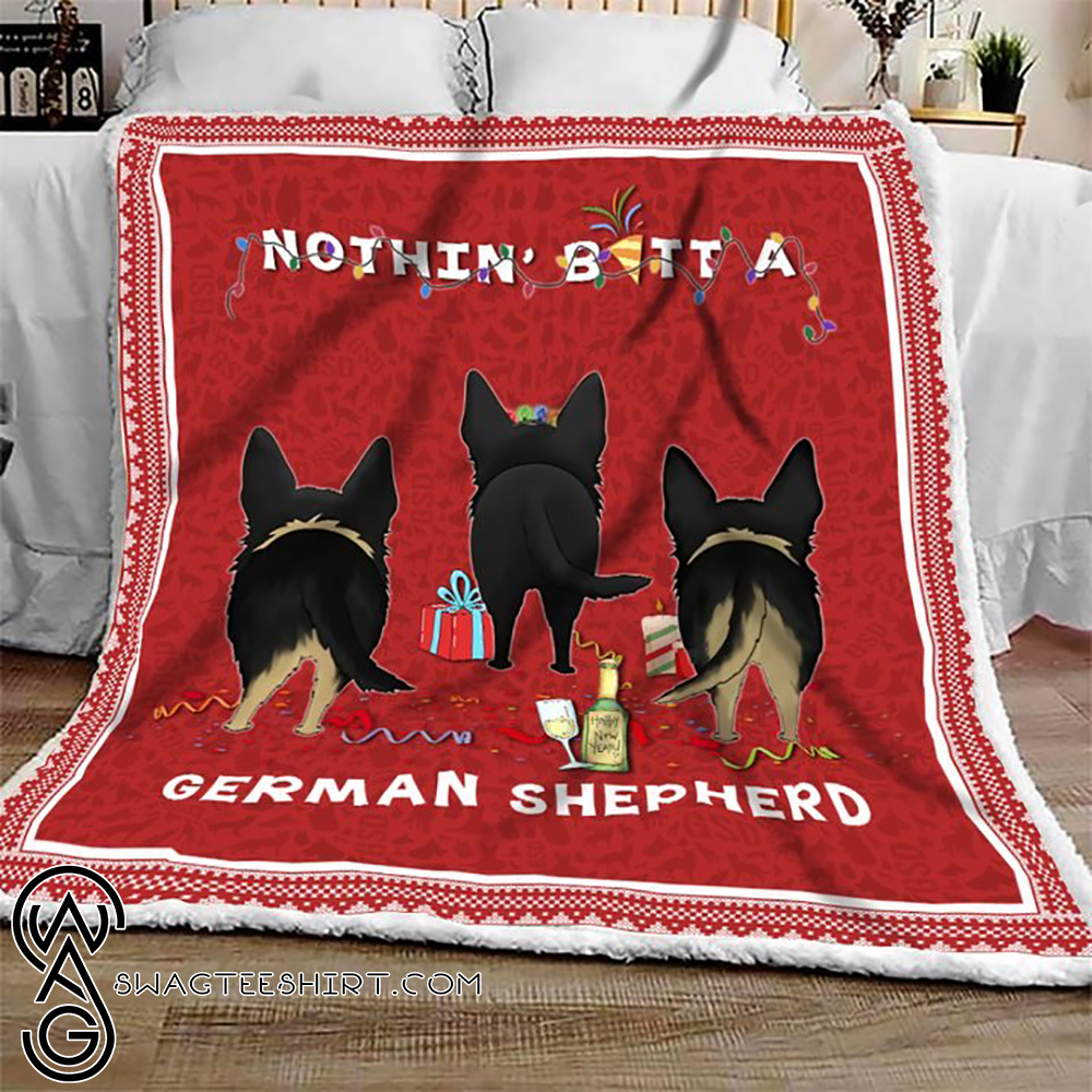 Nothing butt a german shepherd christmas blanket - Maria