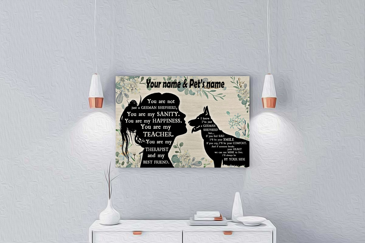 You are not just a German Shepherd personalized horizontal poster