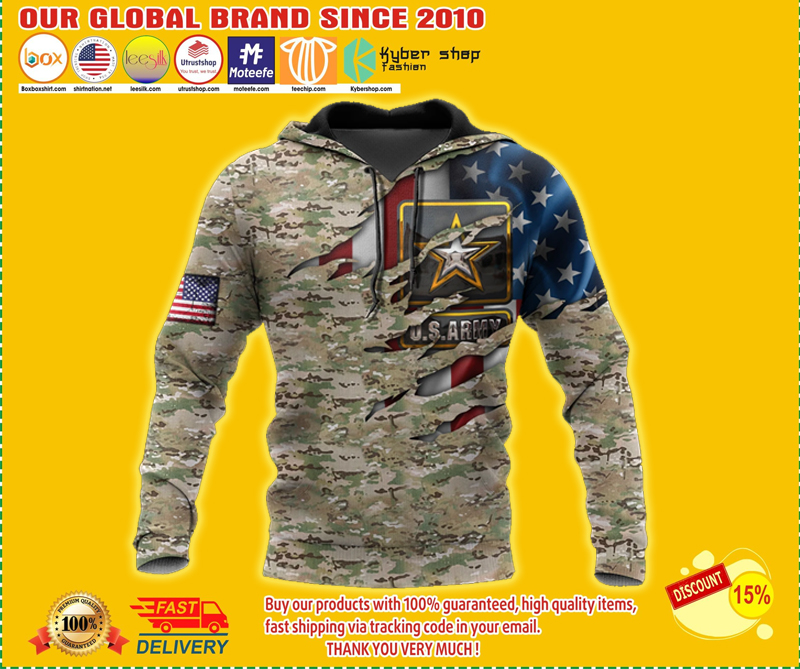 Us army veteran camo american flag 3d all over printed hoodie 2