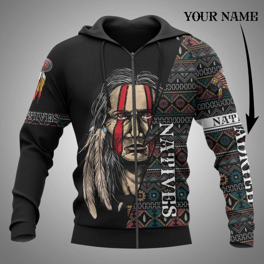 Natives customized name 3d hoodie