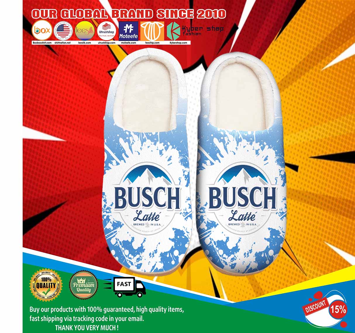 Break All Limits Busch Latte Shoes Slippers 4