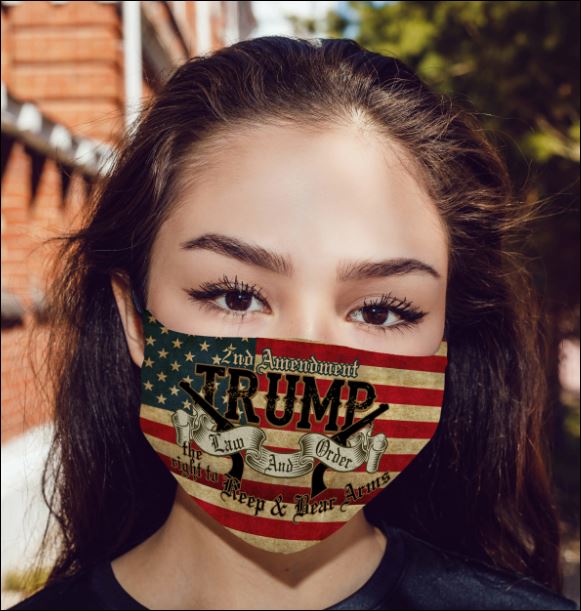 2nd amendment trump law and order anti pollution face mask - maria