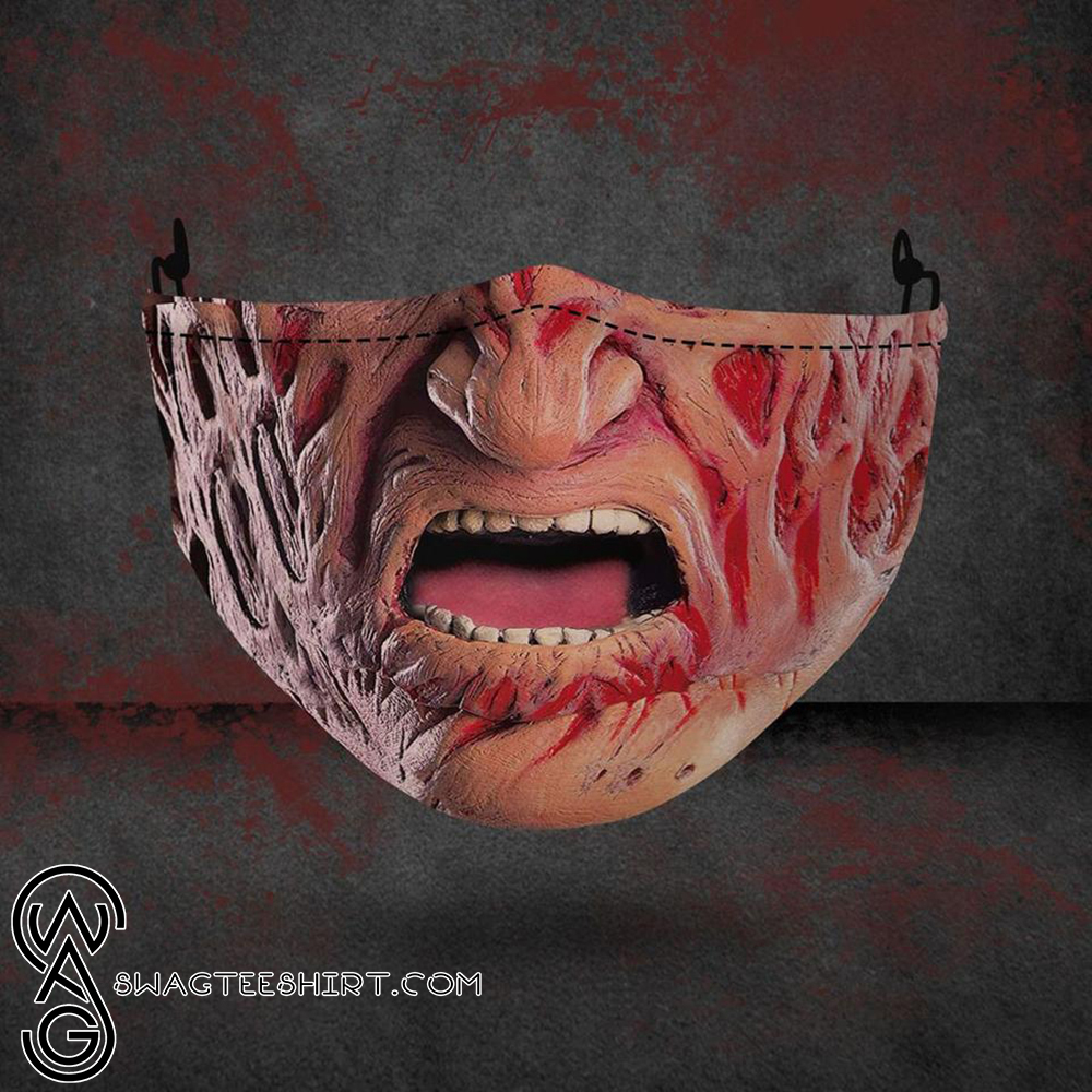 halloween freddy krueger all over printed face mask – maria